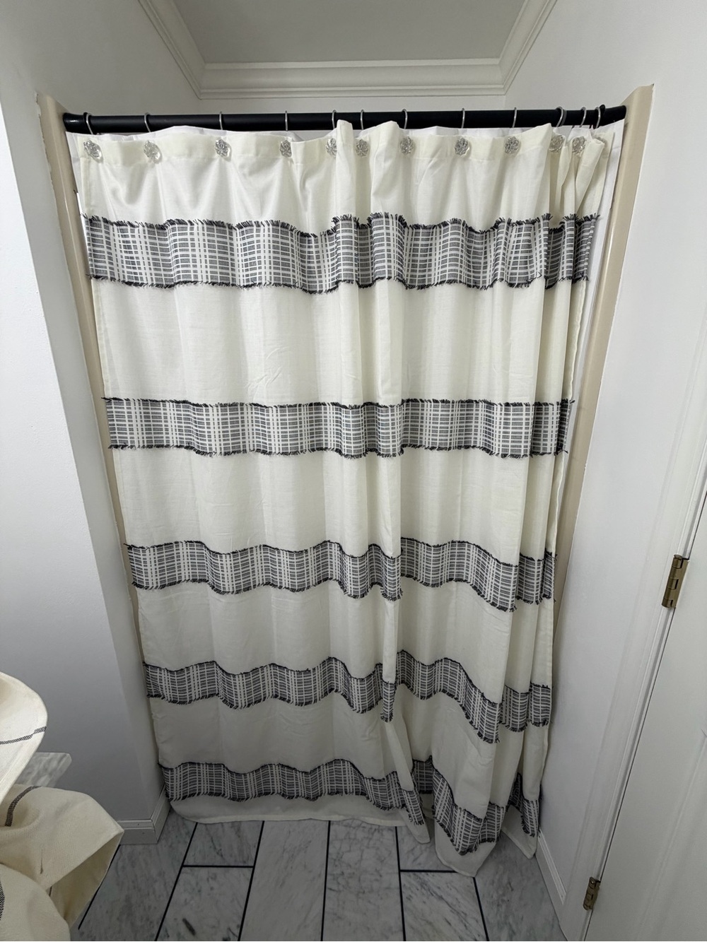 Hearth & Hand Striped Shower Curtain